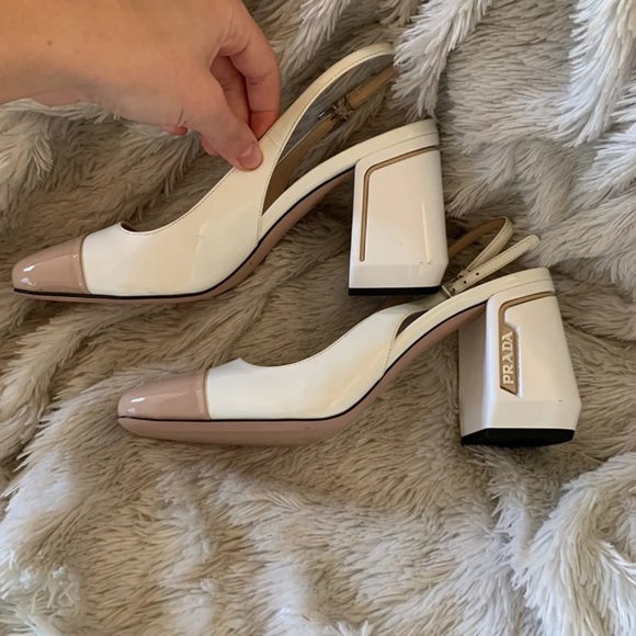 Prada slingbacks white cream - Picture 4 of 13